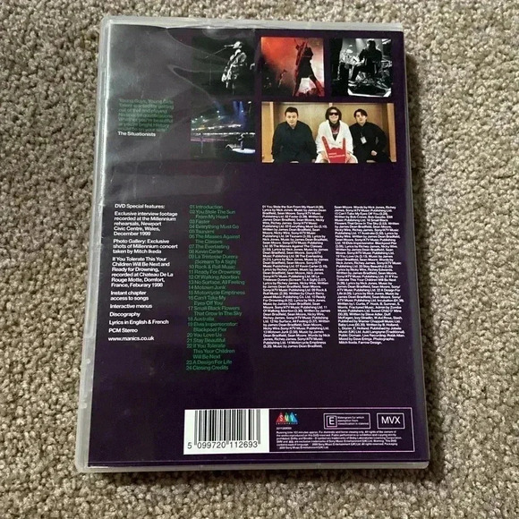 (RARE) MANIC STREET PREACHERS LEAVING THE 20TH CENTURY DVD CARDIFF (1999/2000) - Picture 2 of 3